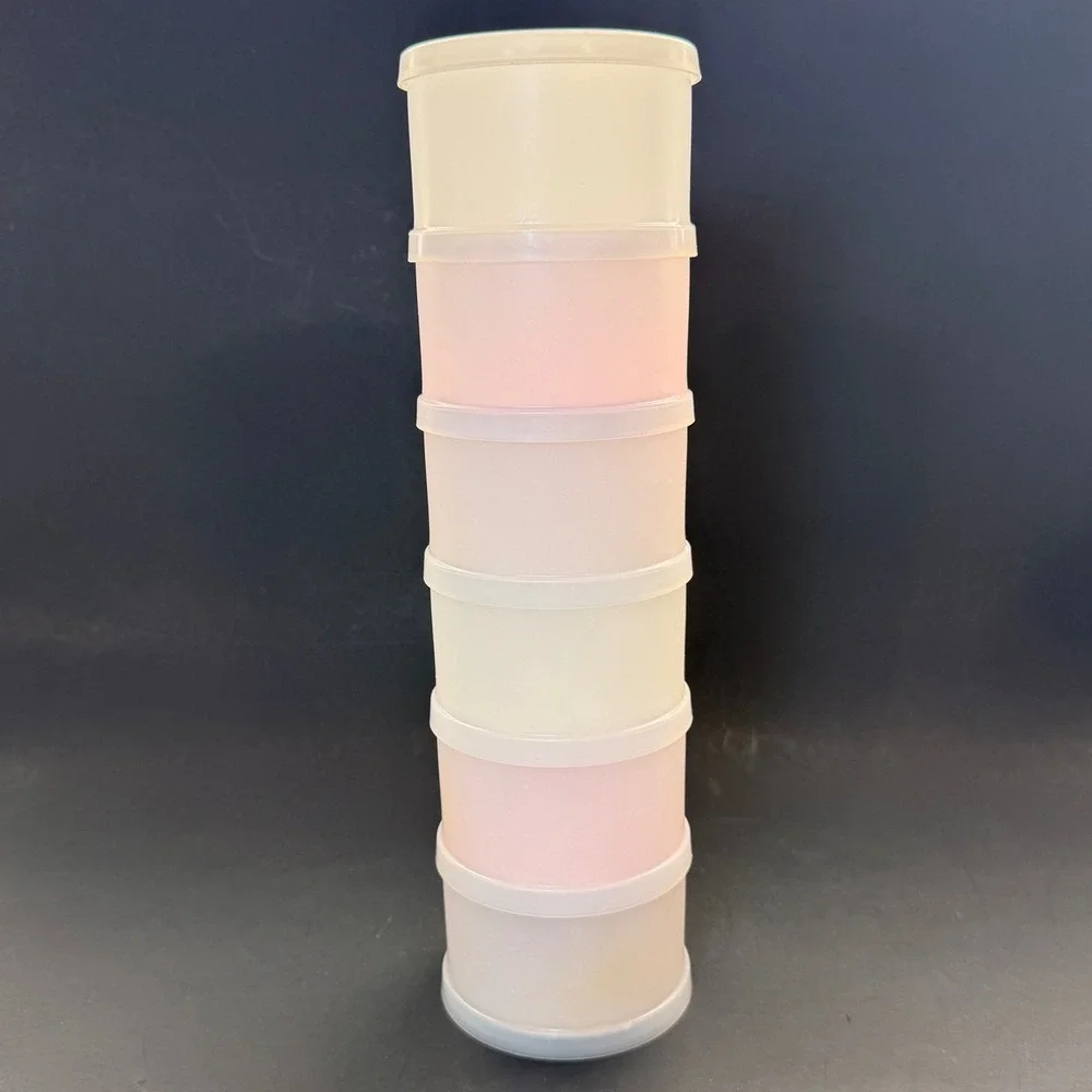 Vintage Tupperware Ice Cream Sandwich Maker Set 1728 1729 Stackable 13pc Retro